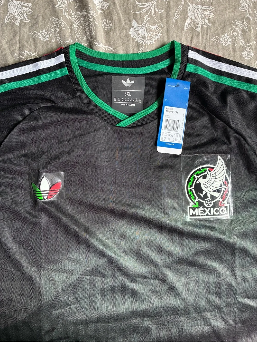 Adidas Black Mexico National Team Soccer Jersey